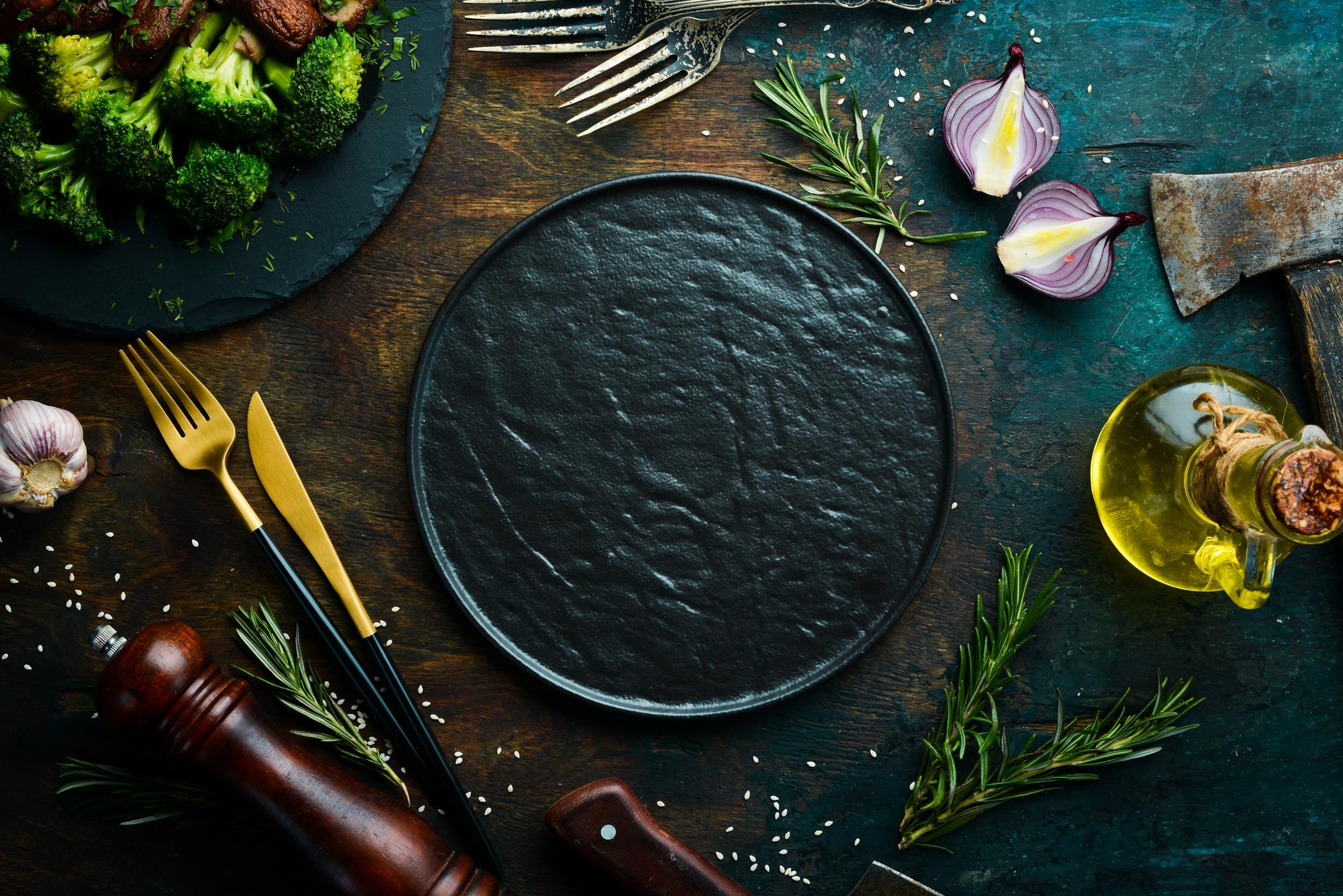 Assorted plated menu examples